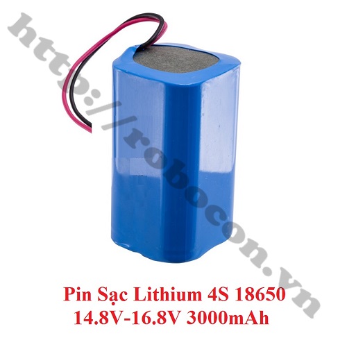 CBM131 Pin Robocon – Pin Sạc Lithium 4S 18650 14.8V-16.8V 3000mAh