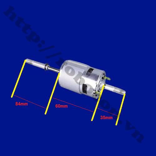 PKK283 Động Cơ 775 Chế Quạt 2 Đầu 12VDC