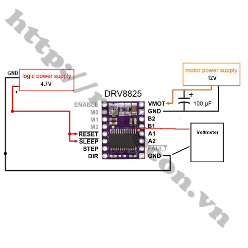 MDL158 Module Điều Khiển Động Cơ Bước Máy In 3D DRV8825