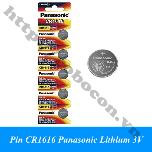 Pin CR1616 Panasonic Lithium 3V