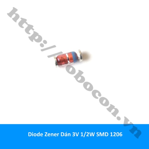 Diode Zener Dán 3V 1/2W SMD 1206