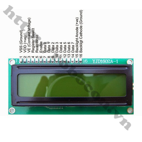 LCD1 Màn Hình LCD 1602 5V Xanh Dương (Loại Tốt)