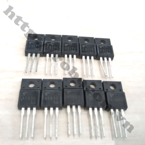 Cặp Transistor 2SA1930(A1930-PNP) Và 2Sc5171(C5171-NPN) 2A 180V TO-220F