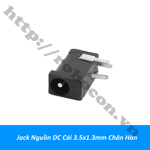 Jack Nguồn DC Cái 3.5x1.3mm Chân Hàn