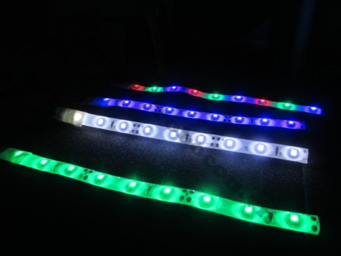 LED137 Led dây dán ô tô xe máy 12V-1m đỏ