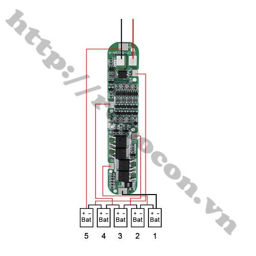 PPKP07 Mạch Sạc Và Bảo Vệ Pin 5S 18650