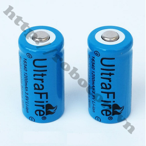 PPKP03 Pin Sạc 3.6V Li-Ion Ultrafire 16340-1200mah