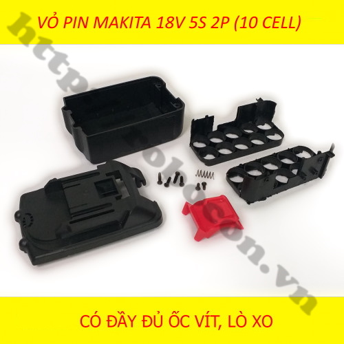 PPKP214 Vỏ Pin Máy Khoan Makita 18V 5S 2P (10 Cell)