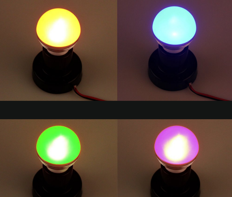 SPCN6 Bóng đèn LED đổi màu có điều khiển từ xa RGBLED-A60 - 5W