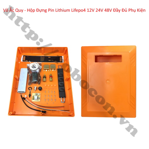 Vỏ ắc quy – hộp đựng pin lithium lifepo4 12V, 24V, 48V