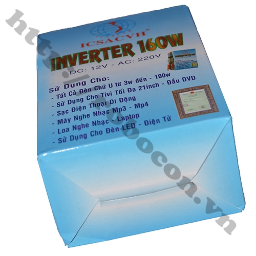 Bộ Chuyển Đổi Điện Inverter 12V Lên 220V 160W Bộ Chuyển Đổi Điện Inverter 12V Lên 220V 160W