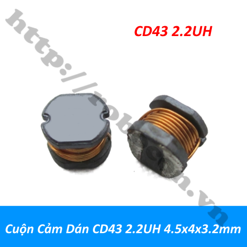 Cuộn Cảm Dán CD43 2.2UH 4.5x4x3.2mm