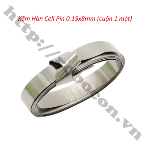 Kẽm Hàn Cell Pin 0.15x8mm (1 mét)