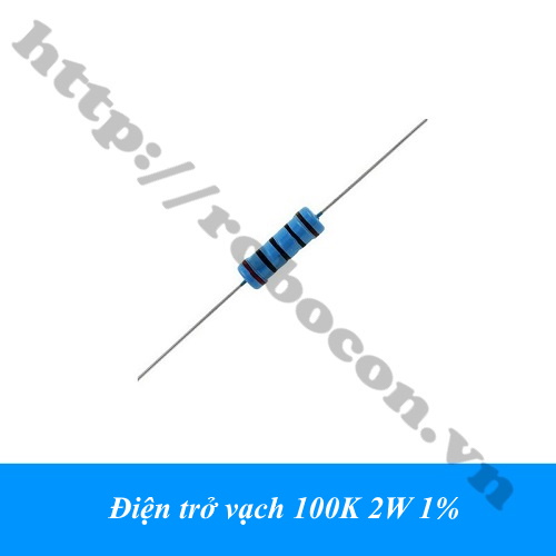 Điện trở vạch 100KR 100K Ohm 2W 1%  