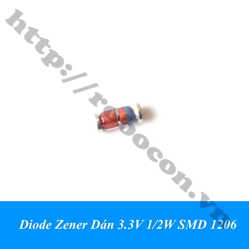 Diode Zener Dán 3.3V 1/2W SMD 1206