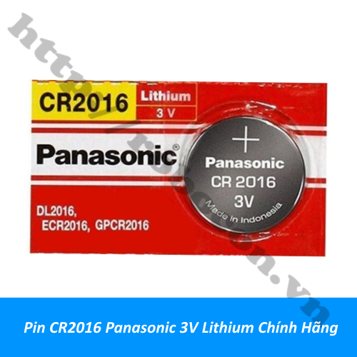 Pin CR2016 Panasonic 3V Lithium Chính Hãng