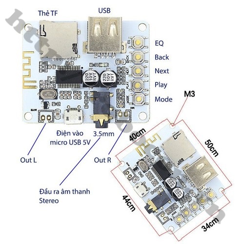 MDL166 Module Audio Khuếch Đại Âm Thanh Bluetooth