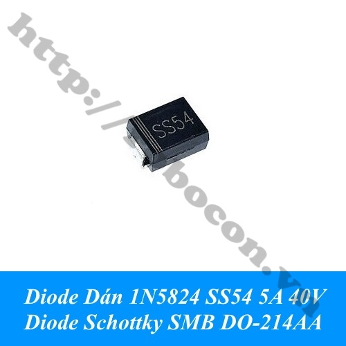 DO67 Diode Dán 1N5824 SS54 5A 40V Diode Schottky SMB DO-214AA