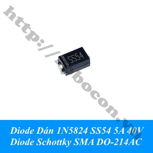 DO69 Diode Dán 1N5824 SS54 5A 40V Diode Schottky SMA DO-214AC