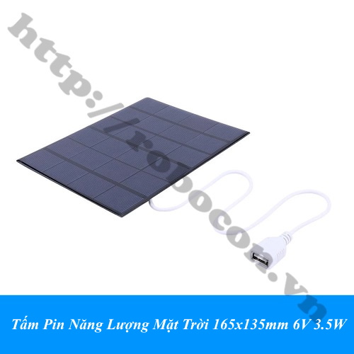 LKRB64 Tấm Pin Sạc Điện Thoại Năng Lượng Mặt Trời 6V-3.5W