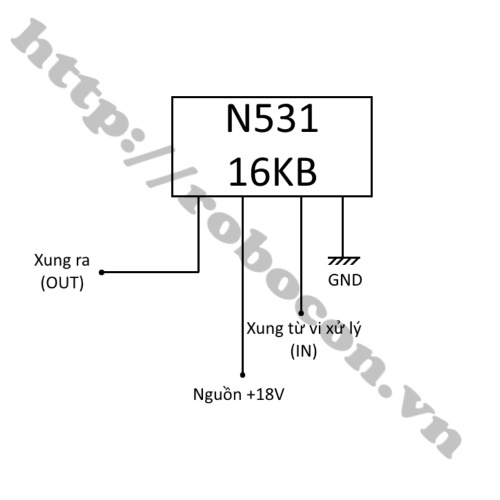 IC điều khiển IGBT bếp từ N531 16KB dip-4