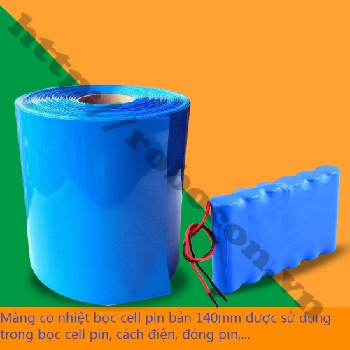 PPKP81 Màng Co Nhiệt PVC Cách Điện Bọc Cell Pin 18650- 140mm (1 mét)