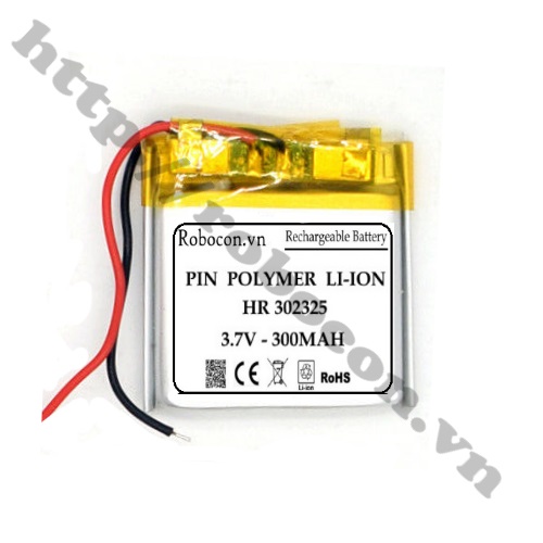 PPKP208 Pin Li-Po 3.7V 300mah 302325 Cho Thiết Bị RC, Thiết Bị Smart Watch