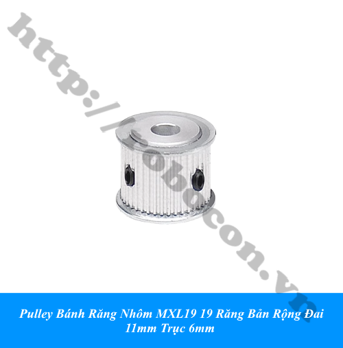 Pulley Bánh Răng Nhôm MXL40 40 Răng Bản Rộng Đai 11mm Trục 10mm