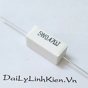 DT75 Điện trở sứ 0.47 Ohm 0.47R 5W