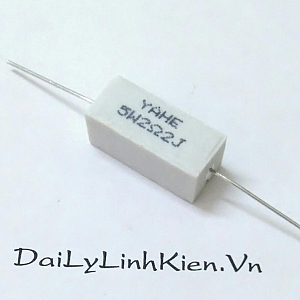  DT76 Điện trở sứ 2.2 Ohm 5W(DT)   