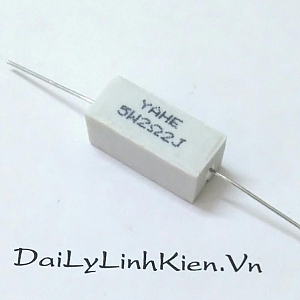 DT76 Điện trở sứ 2.2 Ohm 2.2R 5W