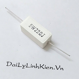 DT80 Điện trở sứ 22 Ohm 22R 5W