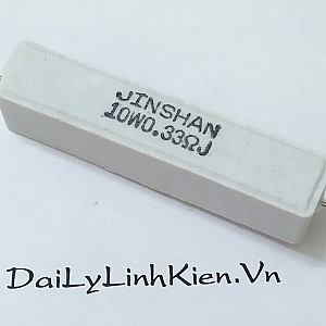 DT84 Điện trở sứ 0.33 Ohm 0.33R 10W