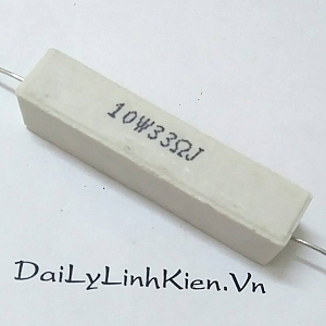 DT90 Điện trở sứ 33 Ohm 33R 10W