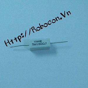 DT210 Điện trở sứ 180 Ohm 180R 5W
