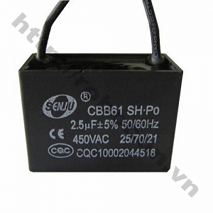 TD119 Tụ quạt dây 450V 2.5uf