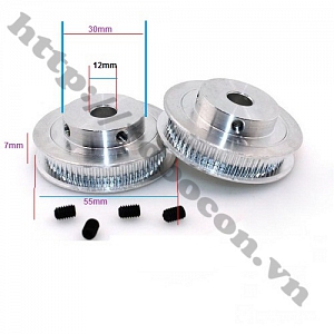 PKK276 Pulley Bánh Răng Nhôm 80GT12 80 ...