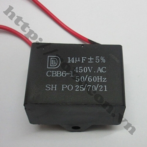 TD125 Tụ 2 Dây 450V 14uf