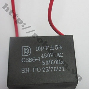 TD126 Tụ 2 Dây 450V 10uf