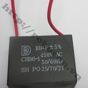  TD126 Tụ 2 Dây 450V 10uf 