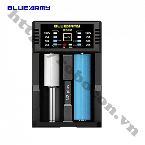  PPKP41 Bộ Sạc Pin Đa Năng BlueArmy 2 Pin Lithium ...