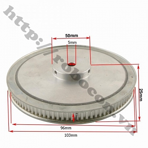 PKK561 Pulley Bánh Răng Nhôm 60XL5 - ...