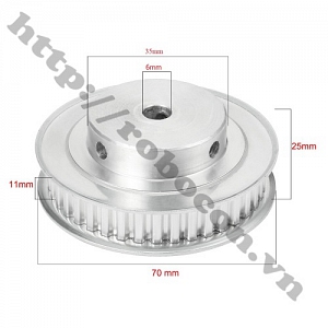  PKK571 Pulley Bánh Răng Nhôm 40XL6 40 Răng XL -Trục ...