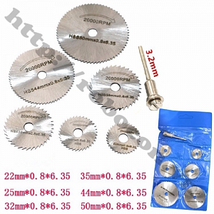 PKK65 Bộ 6 lưỡi cưa cắt gỗ mini