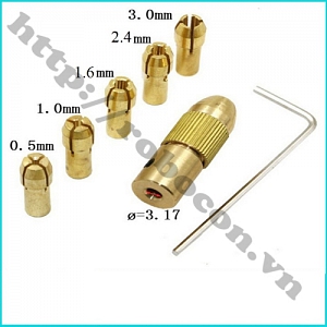  PKK677 Bộ 5 Kẹp Mũi Khoan 0.5mm Đến 3mm Trục ...