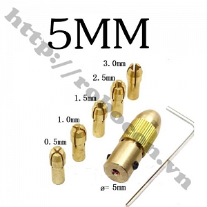 PKK713 Bộ 5 Kẹp Mũi Khoan 0.5mm ...