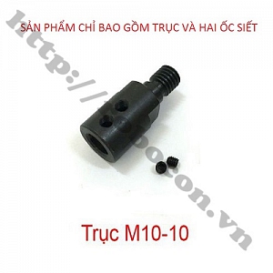  PKK836 ĐẦU TRỤC KẸP LƯỠI CƯA M10 TRỤC 10MM 