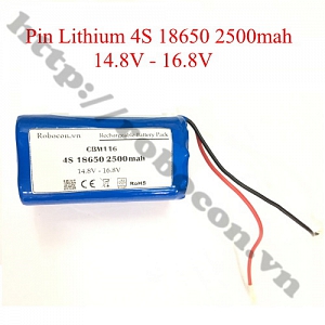  CBM116 Pin Robocon - Pin Sạc Lithium 4S 18650 14.8V-16.8V ...