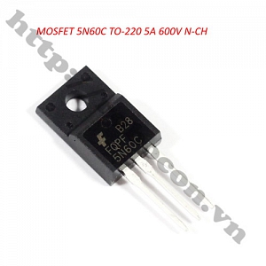 MO24 Mosfet 5N60 TO-220 5A 600V N-CH