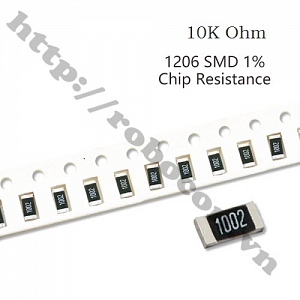 DT267 Điện Trở Dán 1206 10K Ohm 10KR 1002 1%